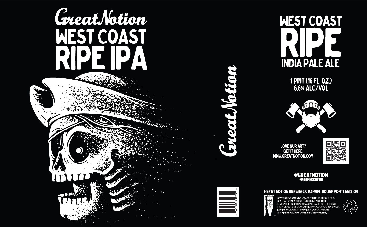 West Coast Ripe label