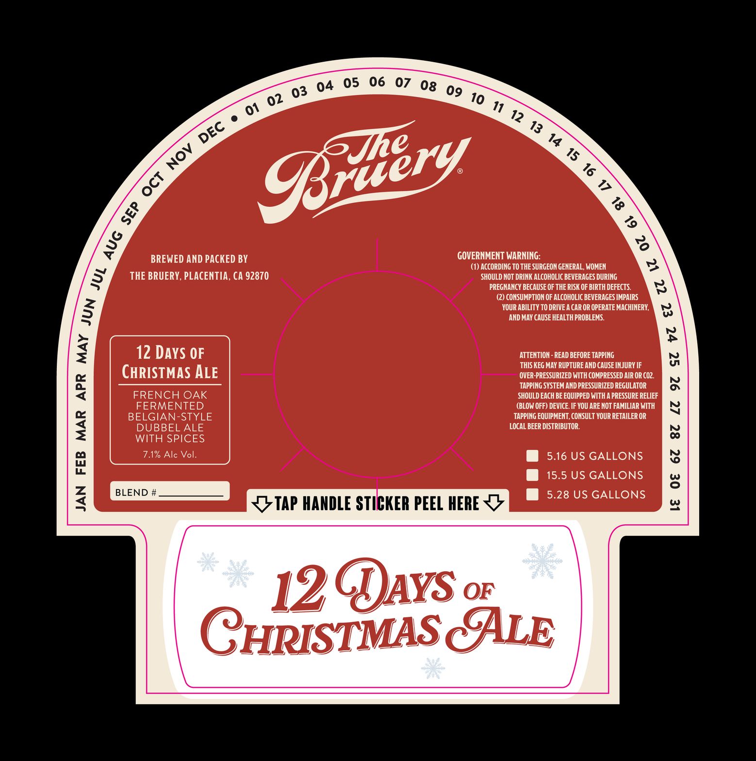12 Days of Christmas Ale label