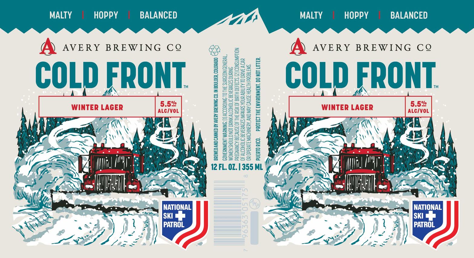 Cold Front label