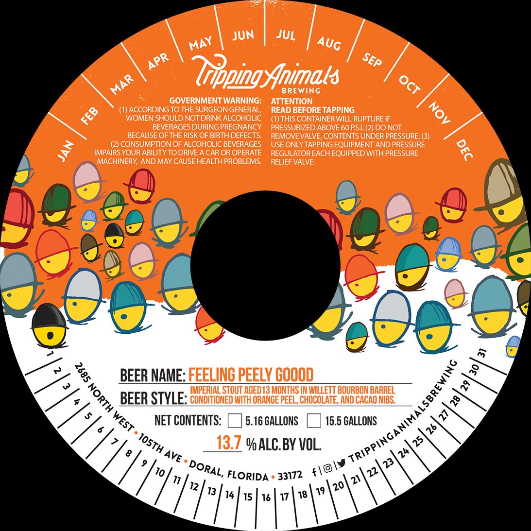 Feeling Peely Good label