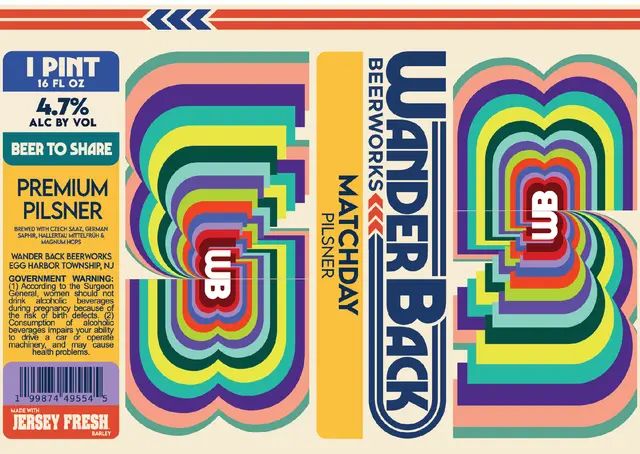 Matchday Pilsner label