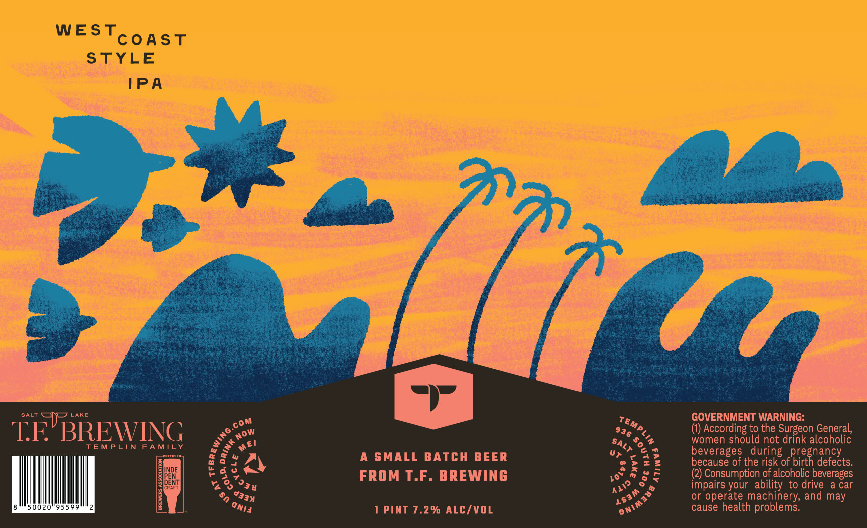 West Coast-Style IPA label