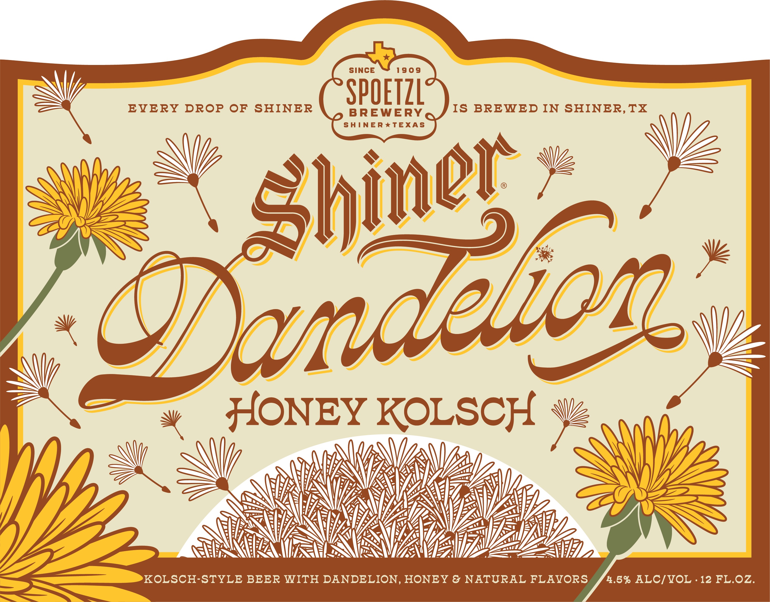Ella Langley Dandelion Honey Kolsch label