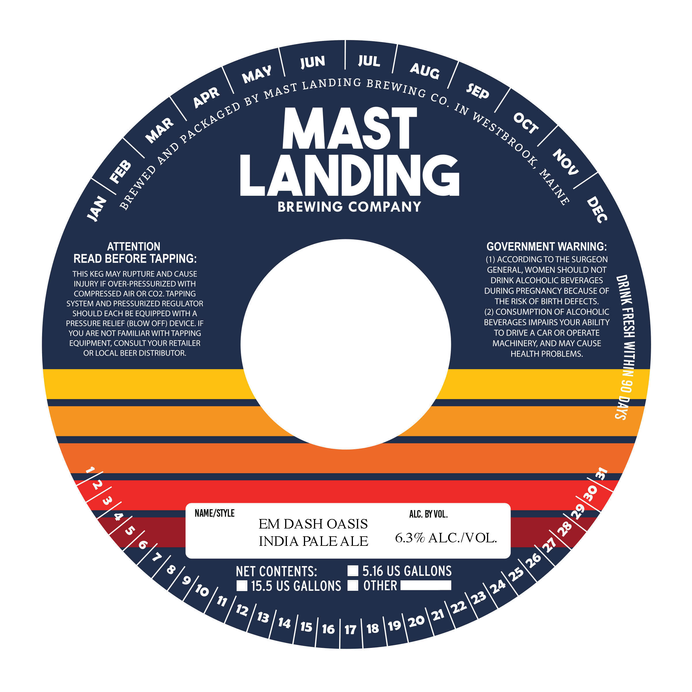 Em Dash Oasis label