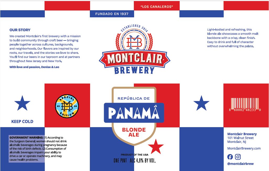 República de Panamá Blonde Ale label