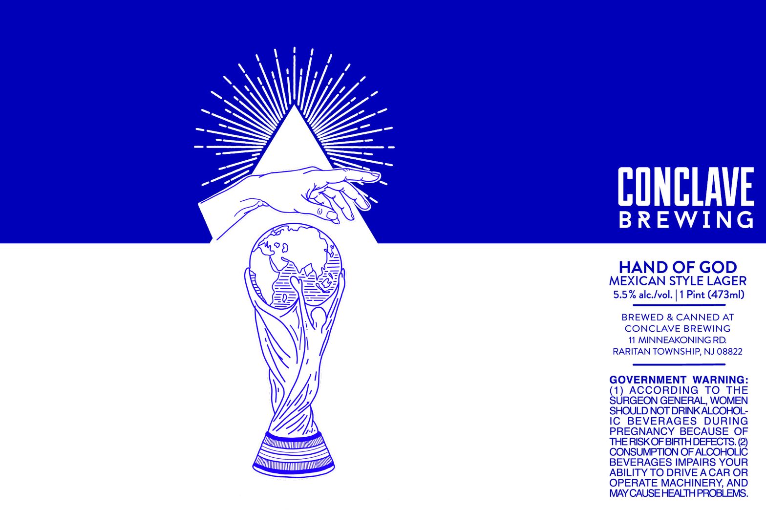 Hand of God label