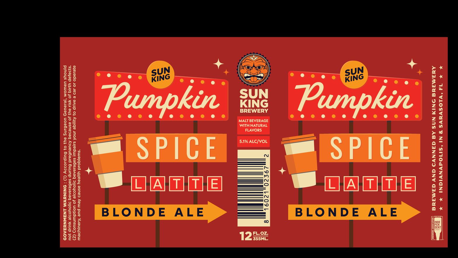 Pumpkin Spice Latte label