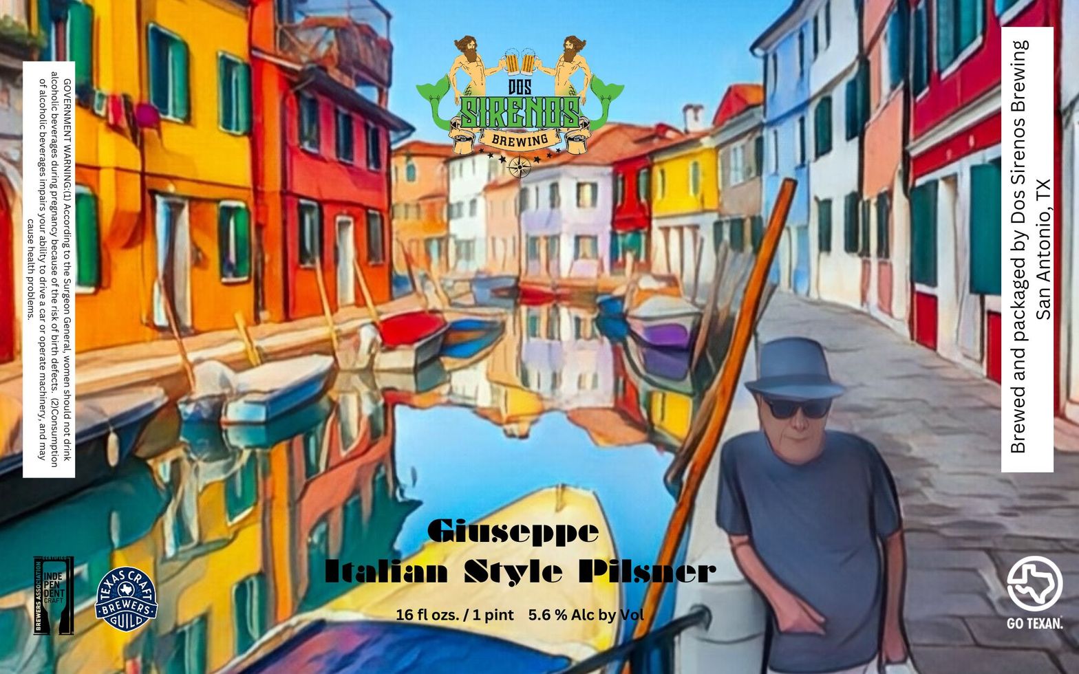 Giuseppe Italian Style Pilsner label