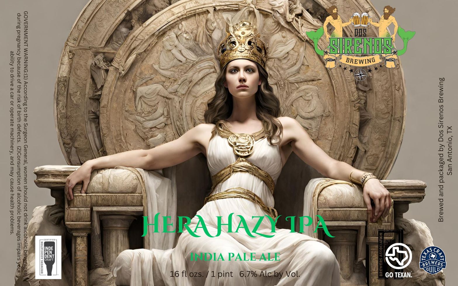Hera Hazy IPA label