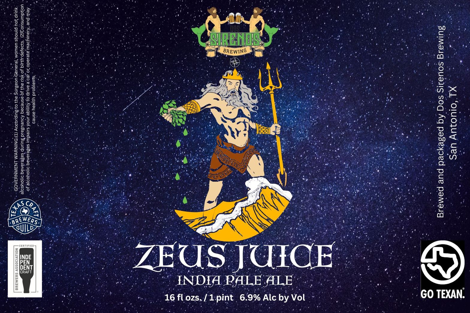 Zeus Juice label