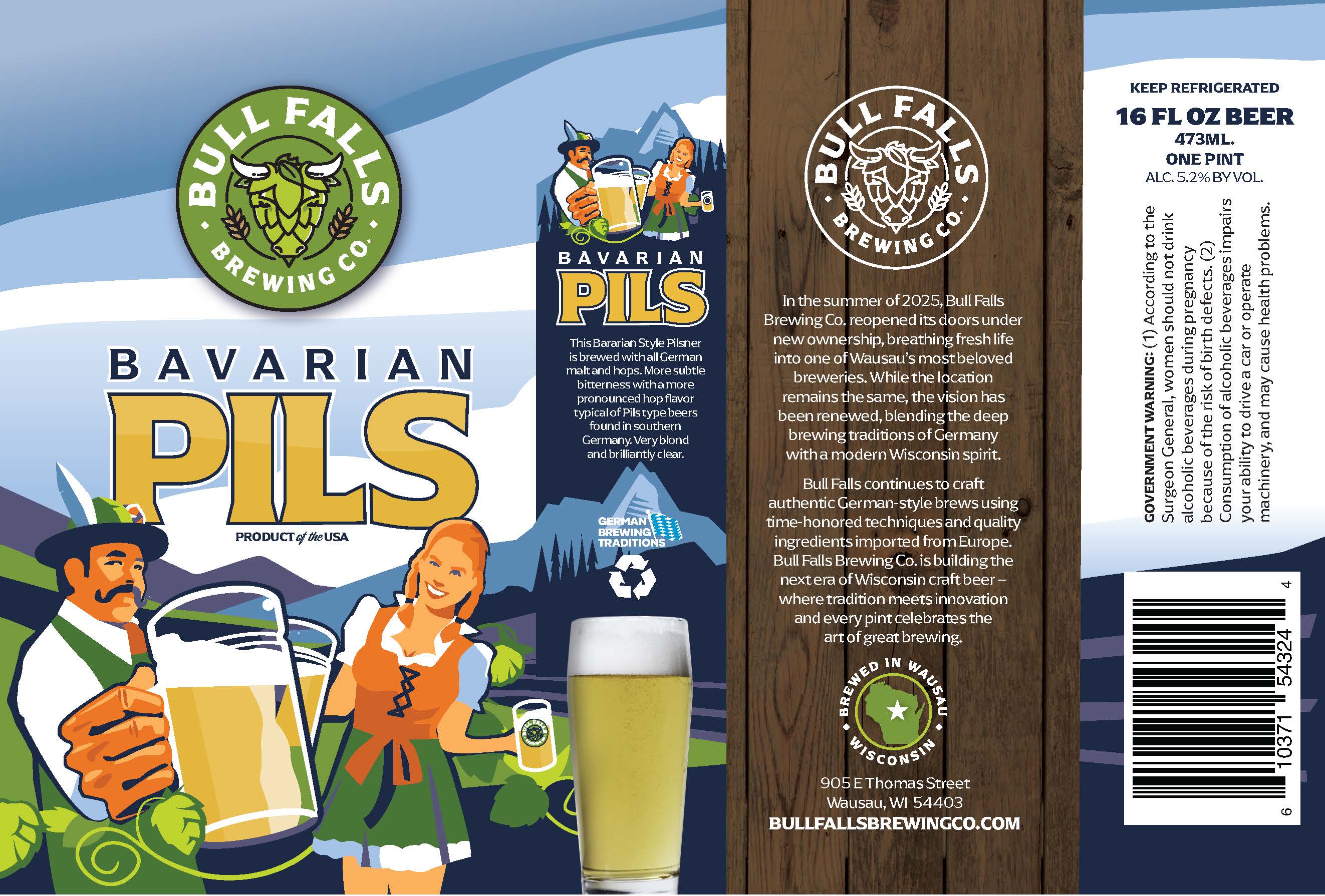 Bavarian Pils label