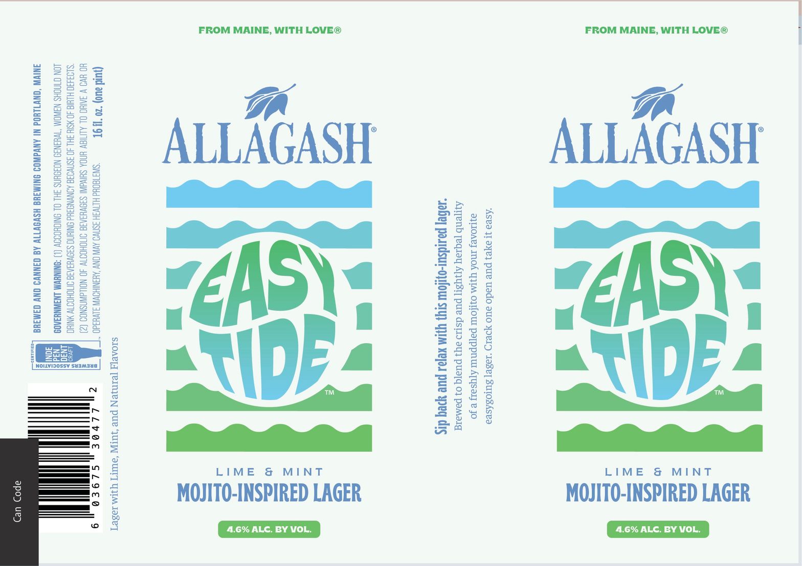 Easy Tide label