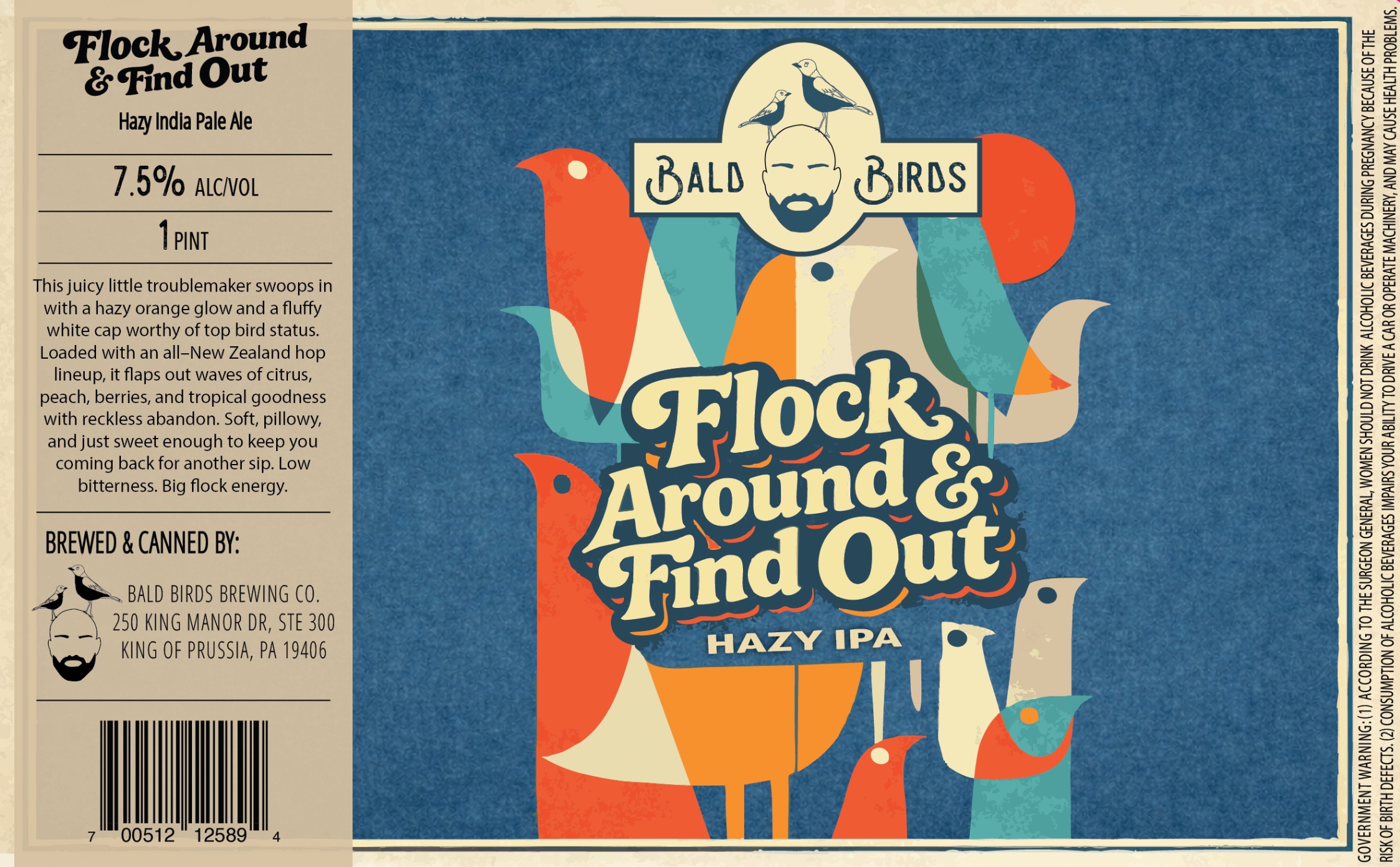 Flock Around & Find Out label