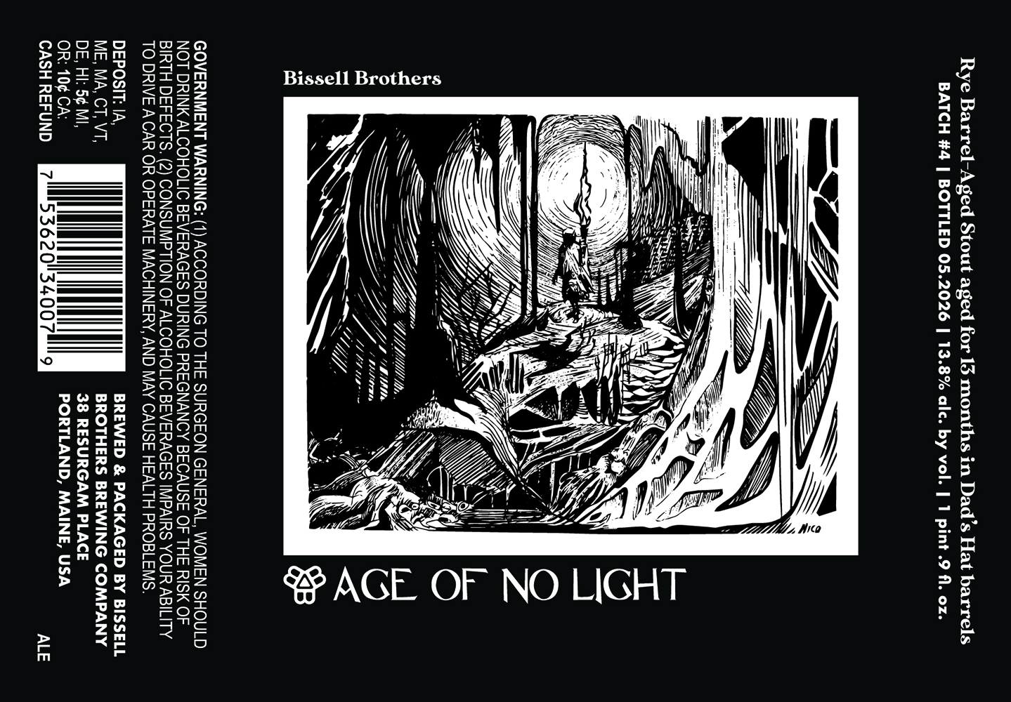 Age of No Light label