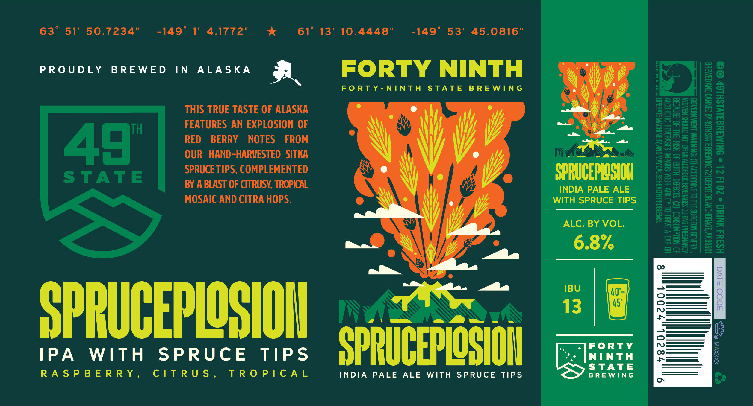 Spruceplosion label