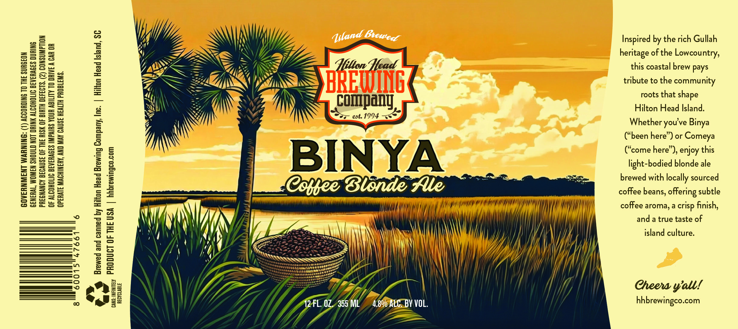 Binya Coffee Blonde Ale label