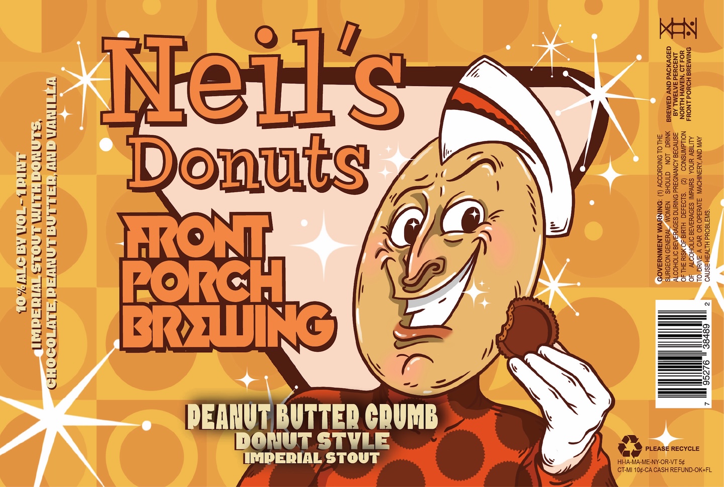 Neil's Donuts label
