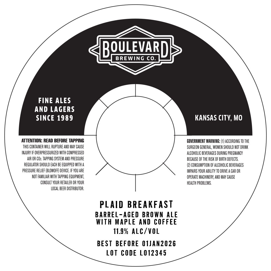 Plaid Breakfast label