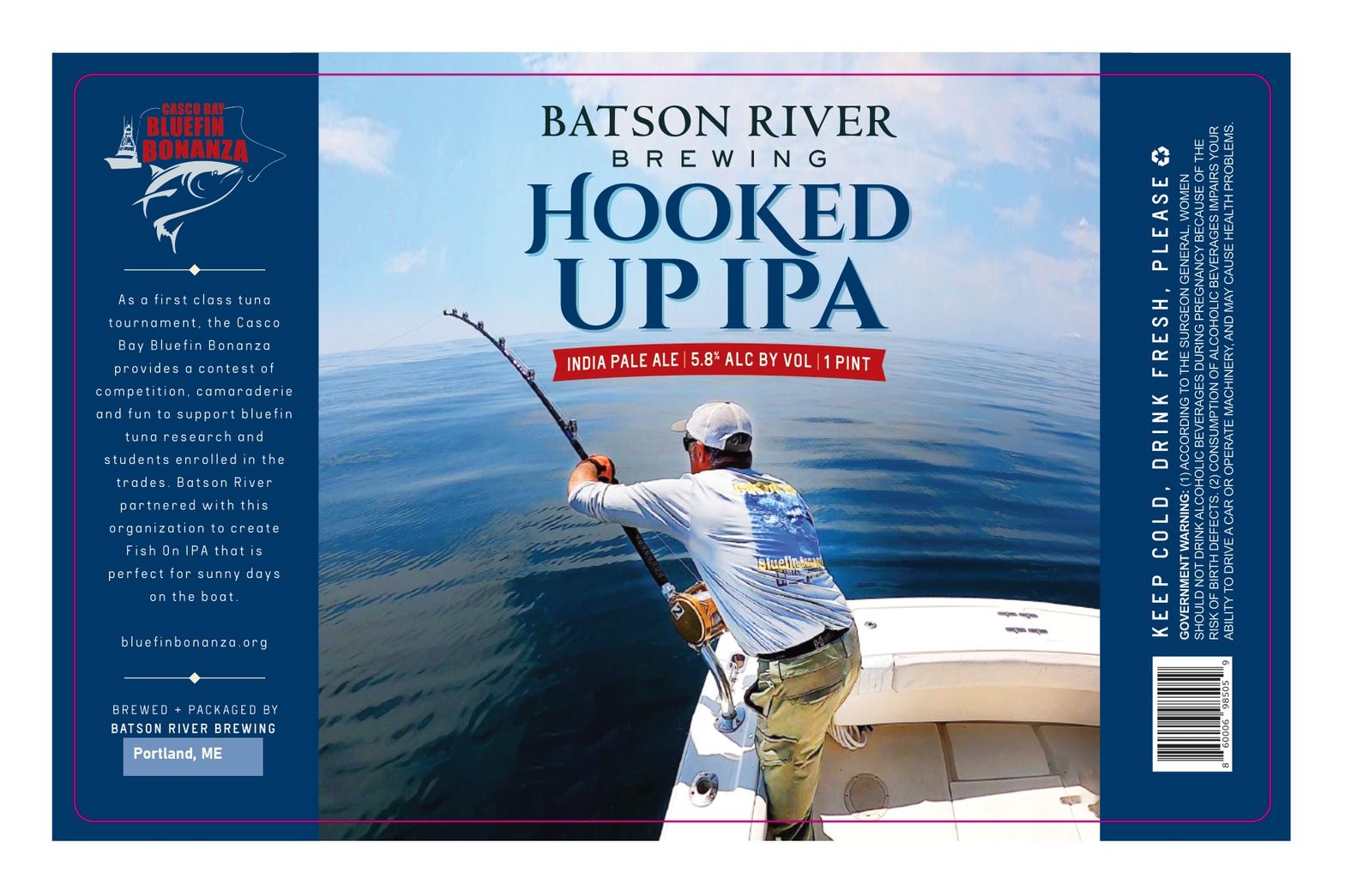 Hooked Up IPA label