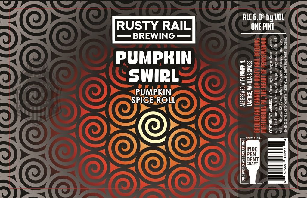 Pumpkin Swirl label