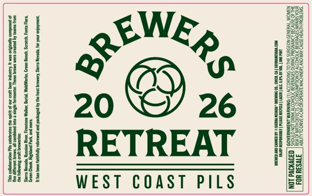 Brewers Retreat West Coast Pils label