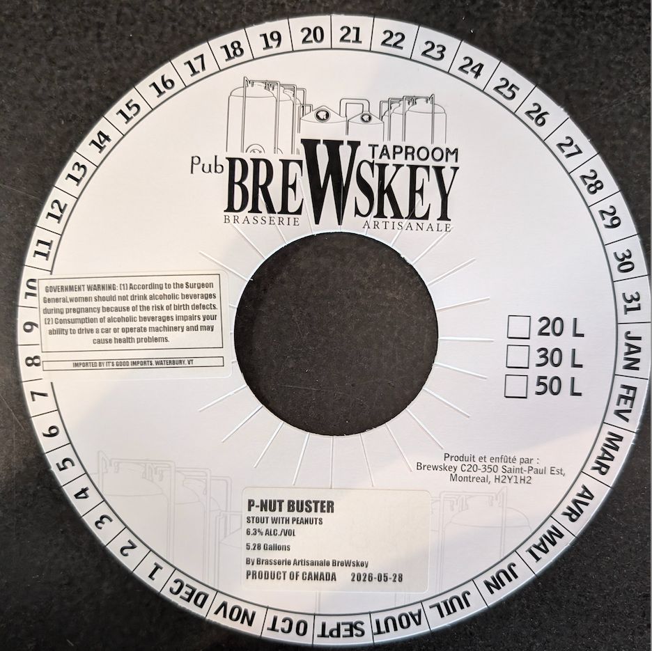 P-Nut Buster label