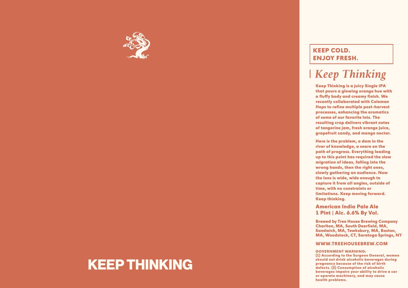 Keep Thinking label
