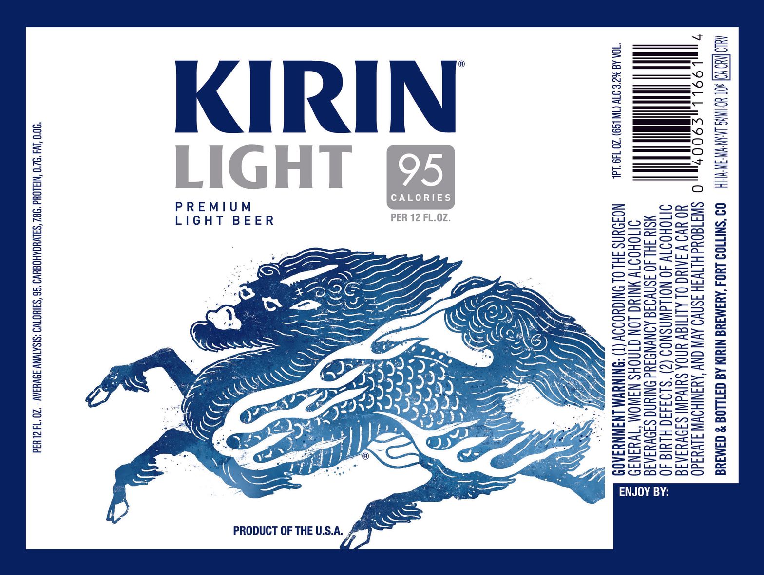 Kirin Light label