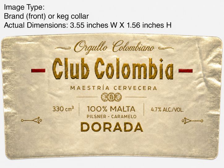 Club Colombia Dorada label
