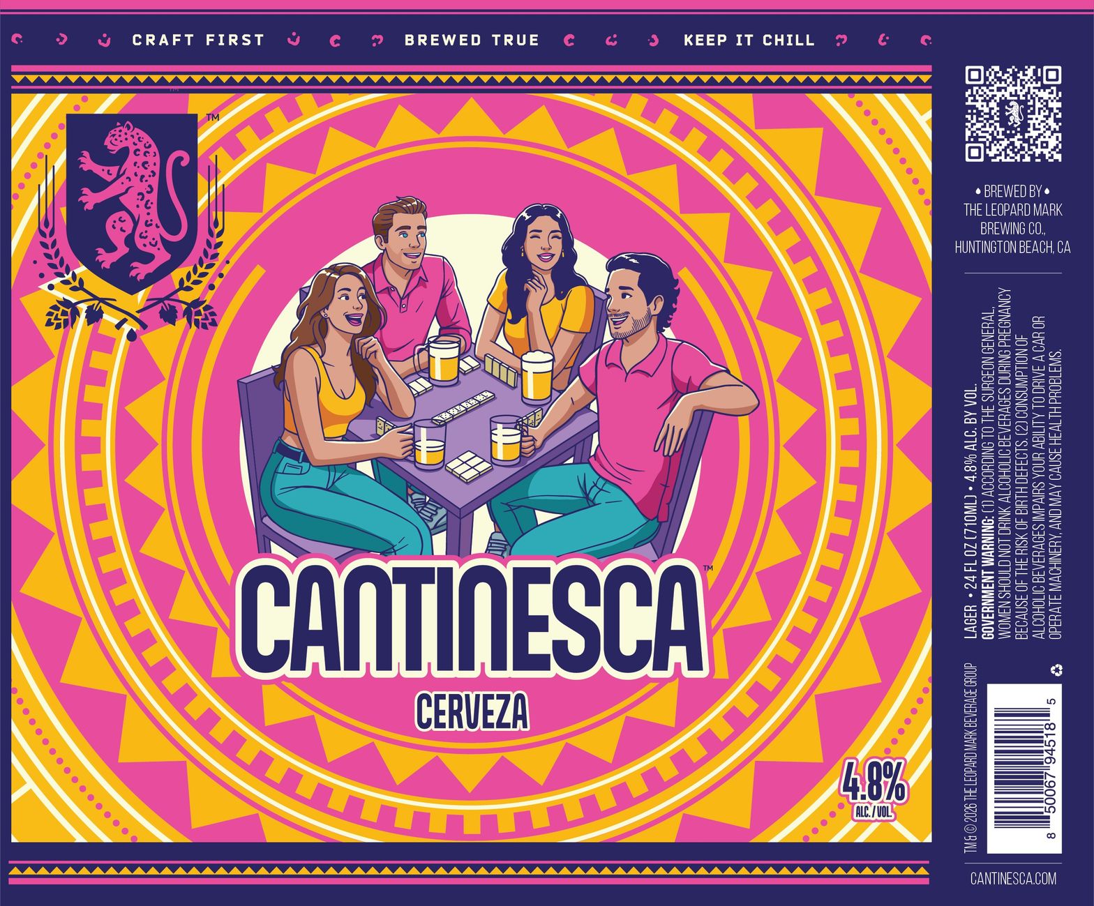 Cantinesca Cerveza label
