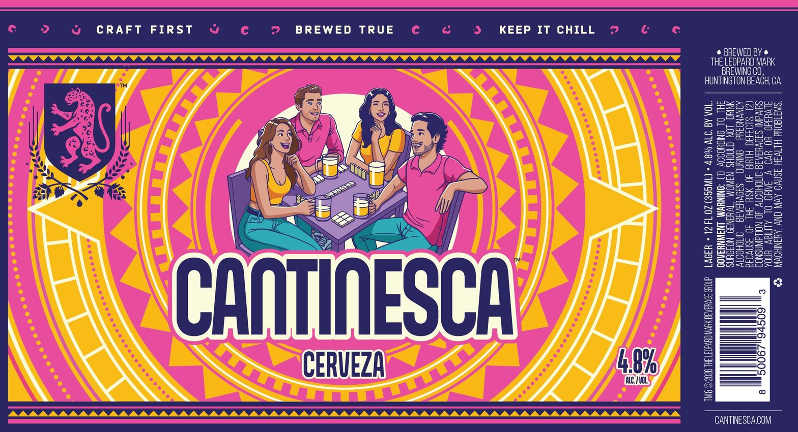 Cantinesca Cerveza label