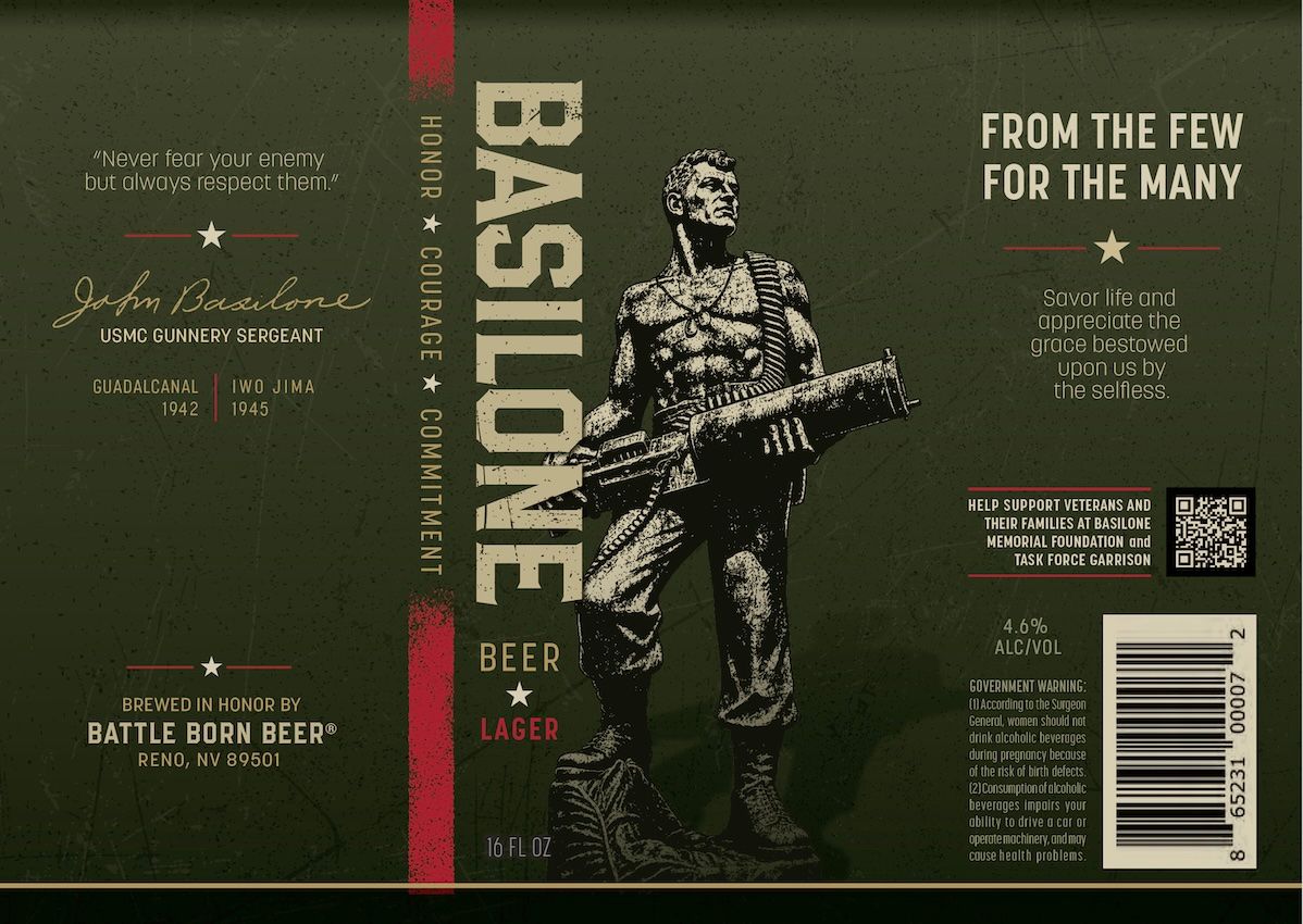 Basilone label