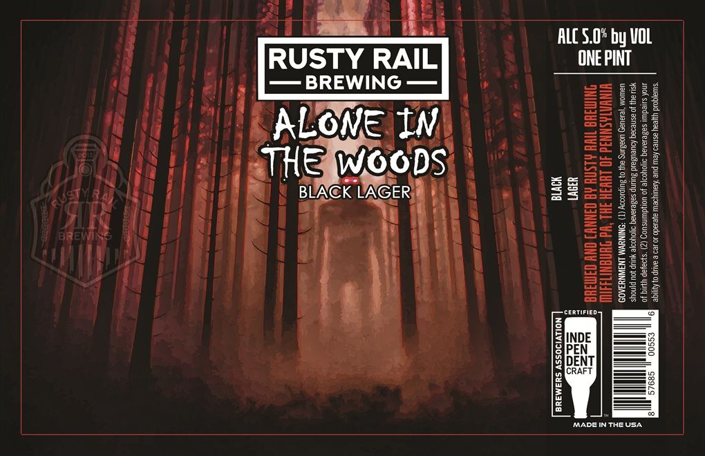 Alone In The Woods label