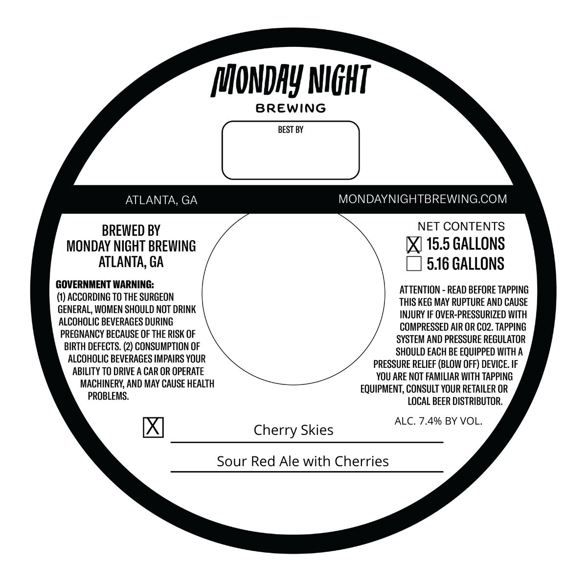 Cherry Skies label