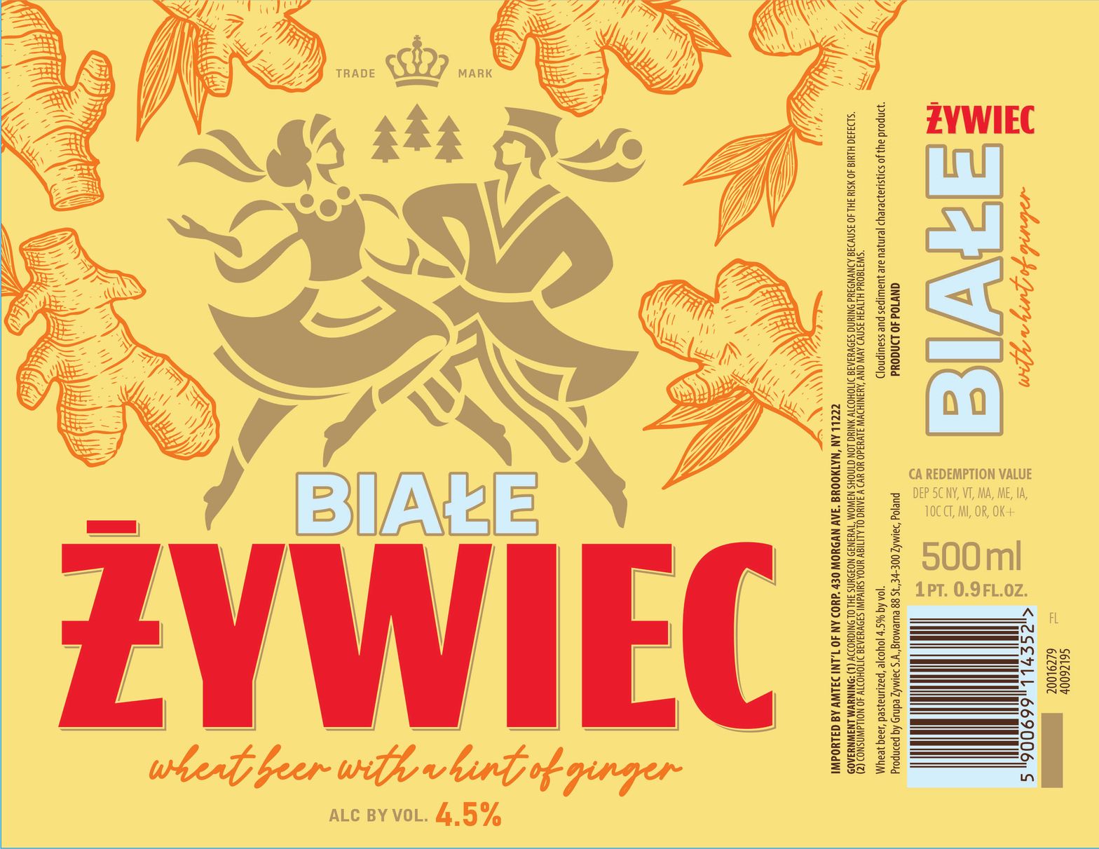 Żywiec Białe label