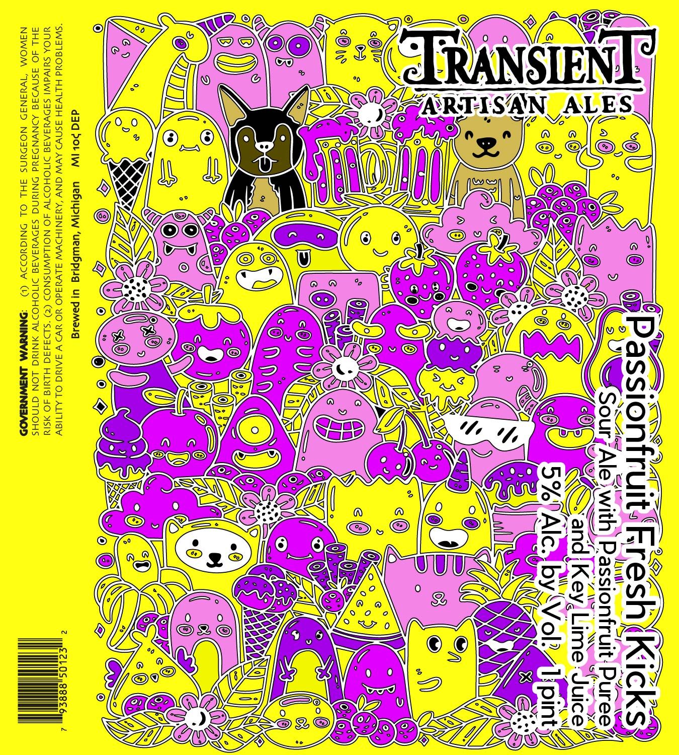 Passionfruit Fresh Kicks label