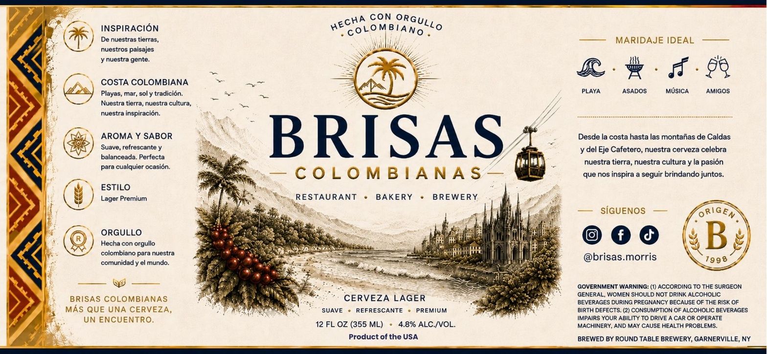 Brisas Colombianas label
