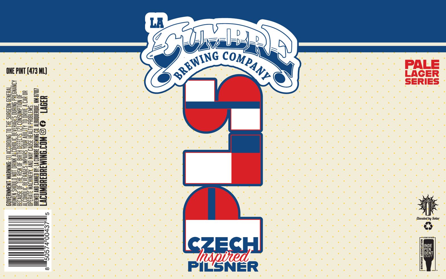 Czech Inspired Pilsner label
