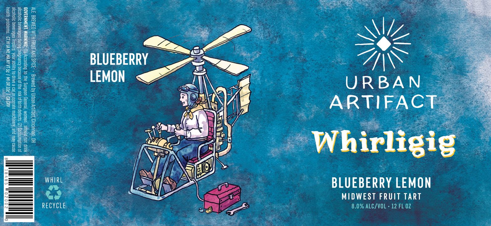 Whirligig label