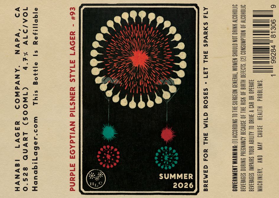 Purple Egyptian Pilsner Style Lager #93 label