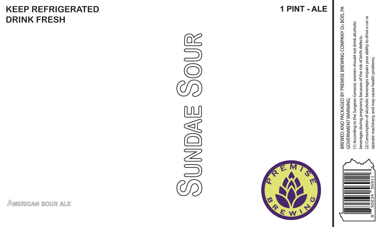 Sundae Sour label