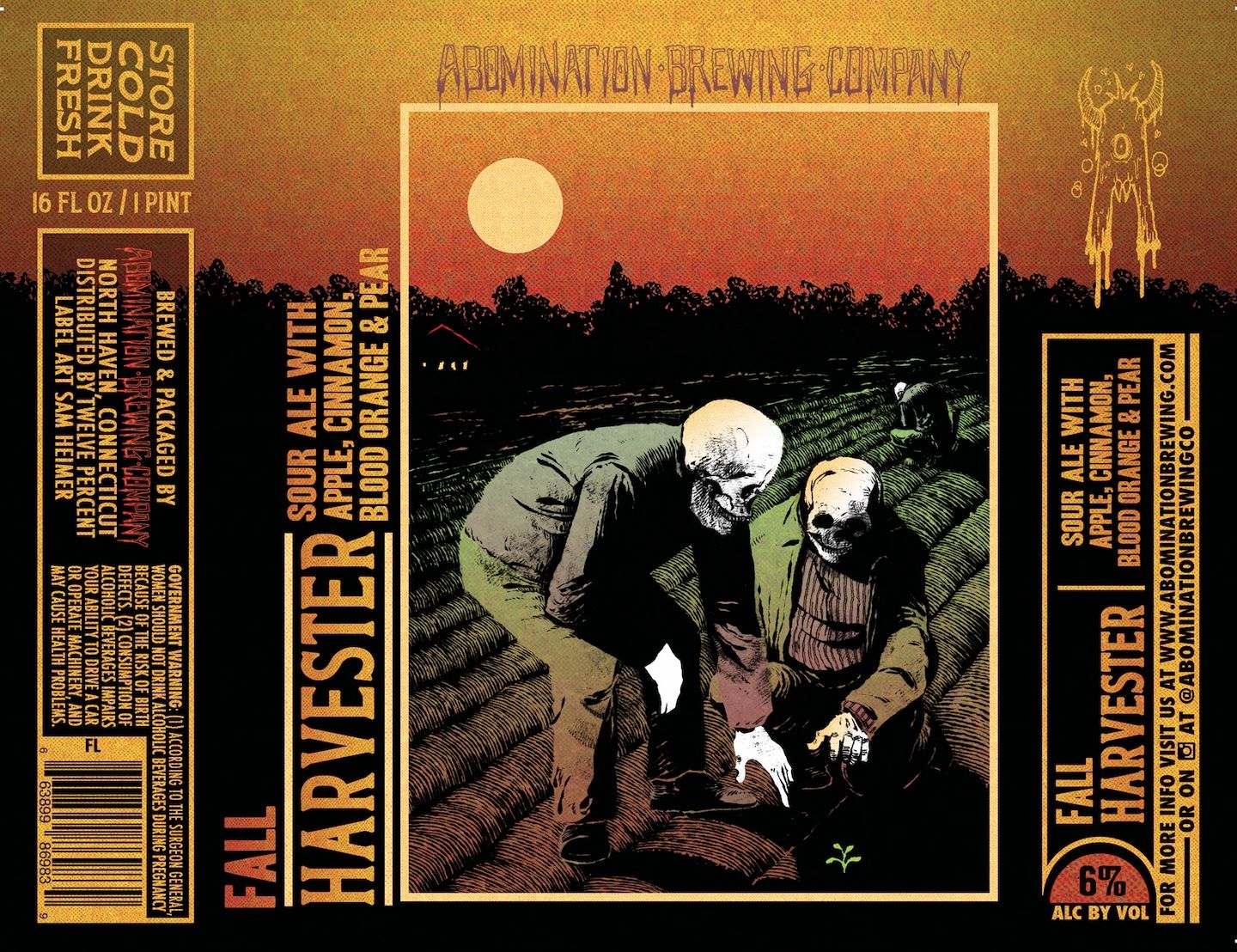 Fall Harvester label
