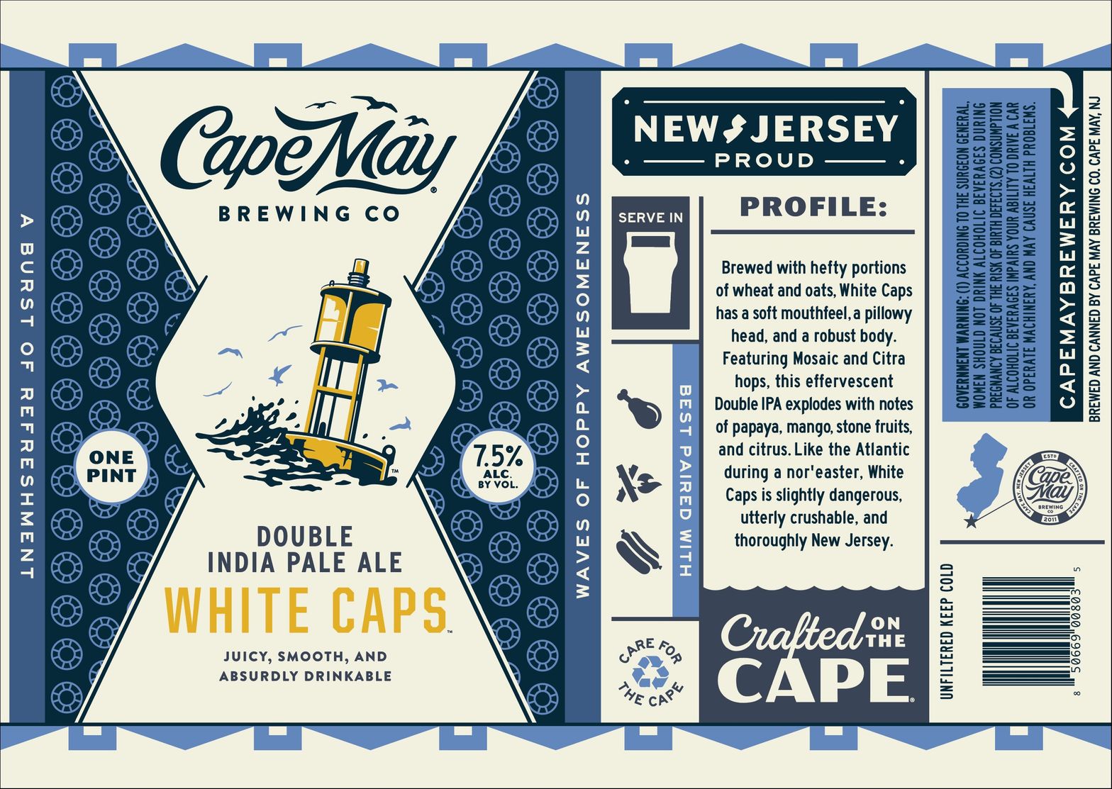 White Caps label