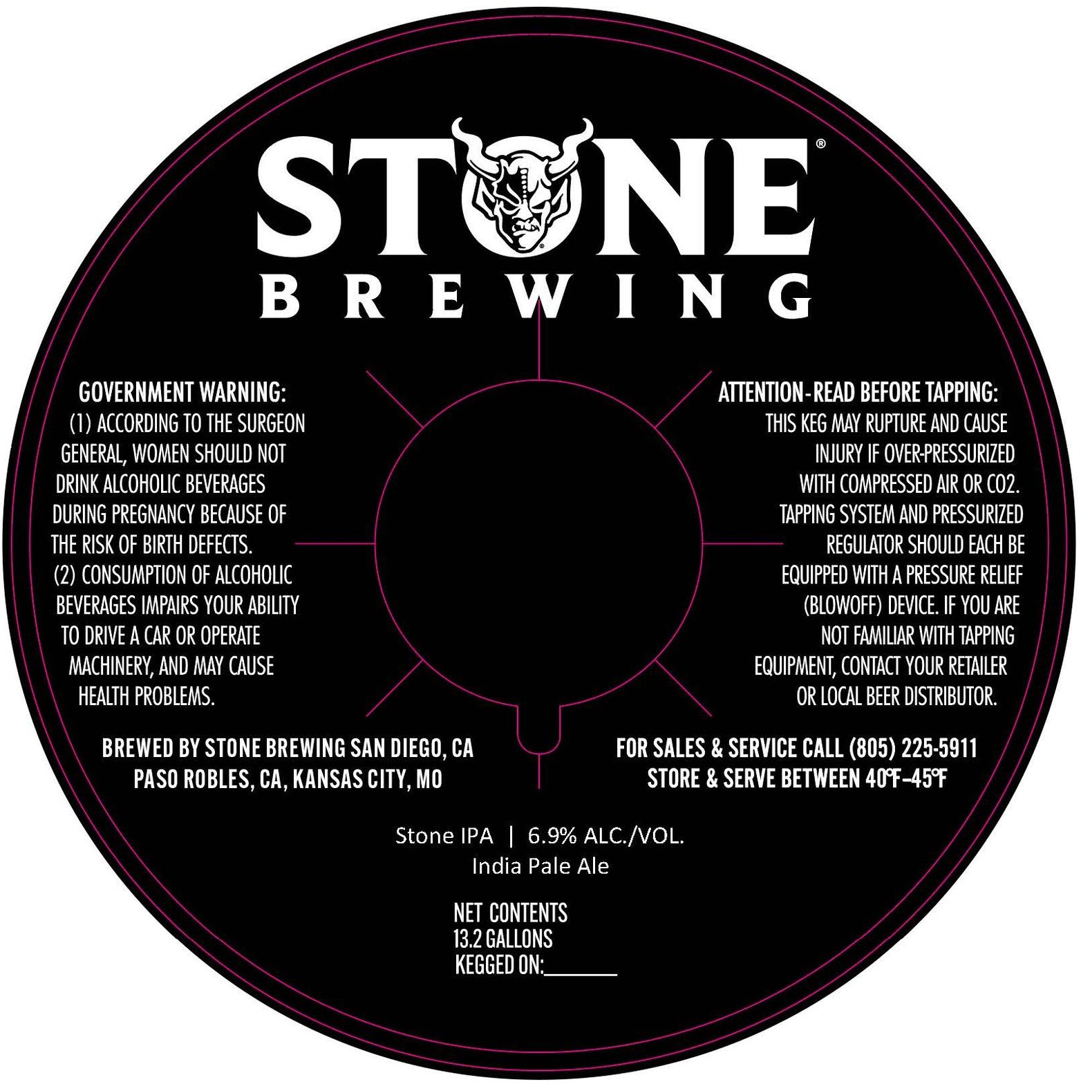 Stone IPA label