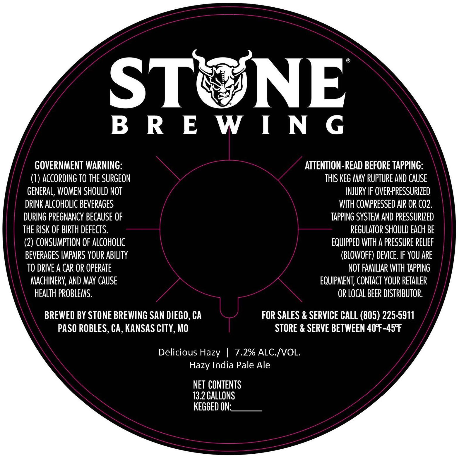 Delicious Hazy label