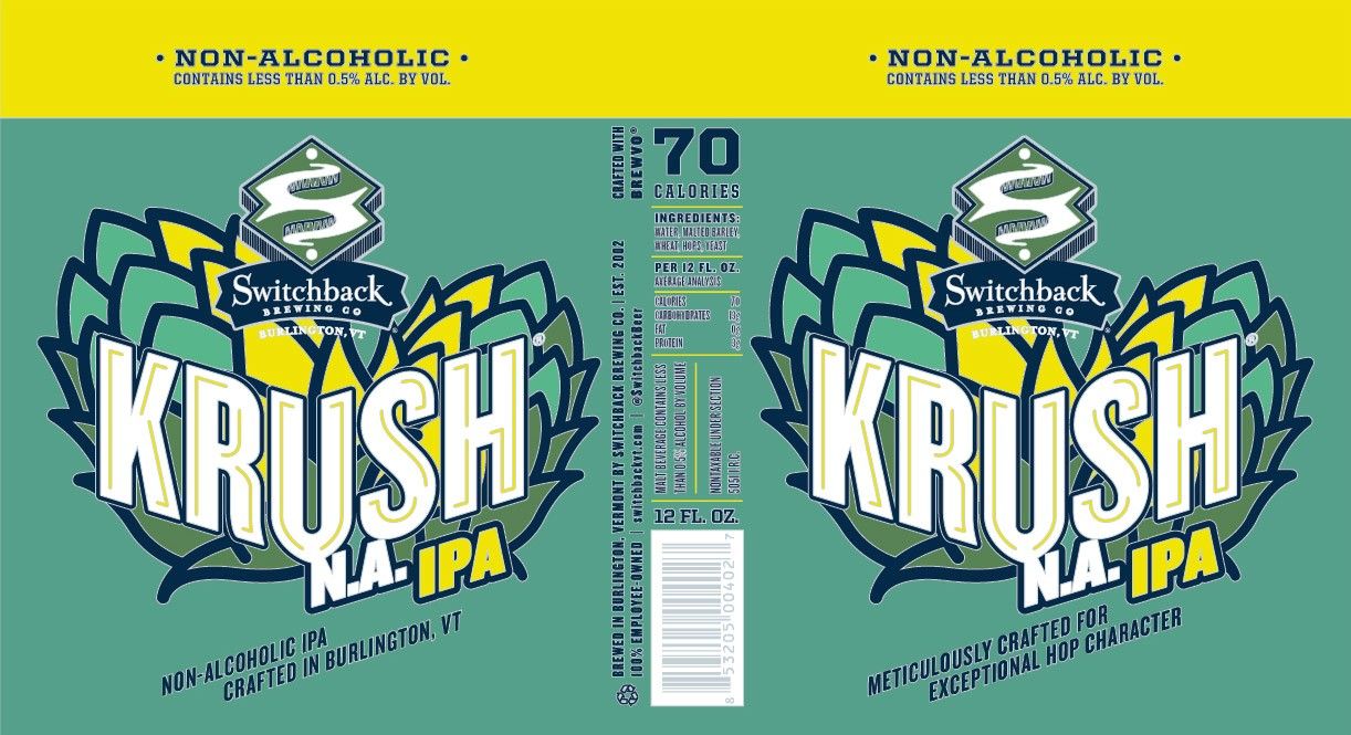Krush N.A. IPA label