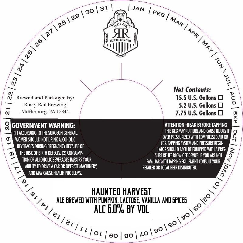Haunted Harvest label