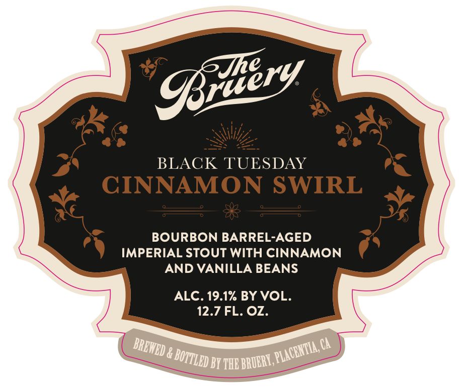 Black Tuesday Cinnamon Swirl label