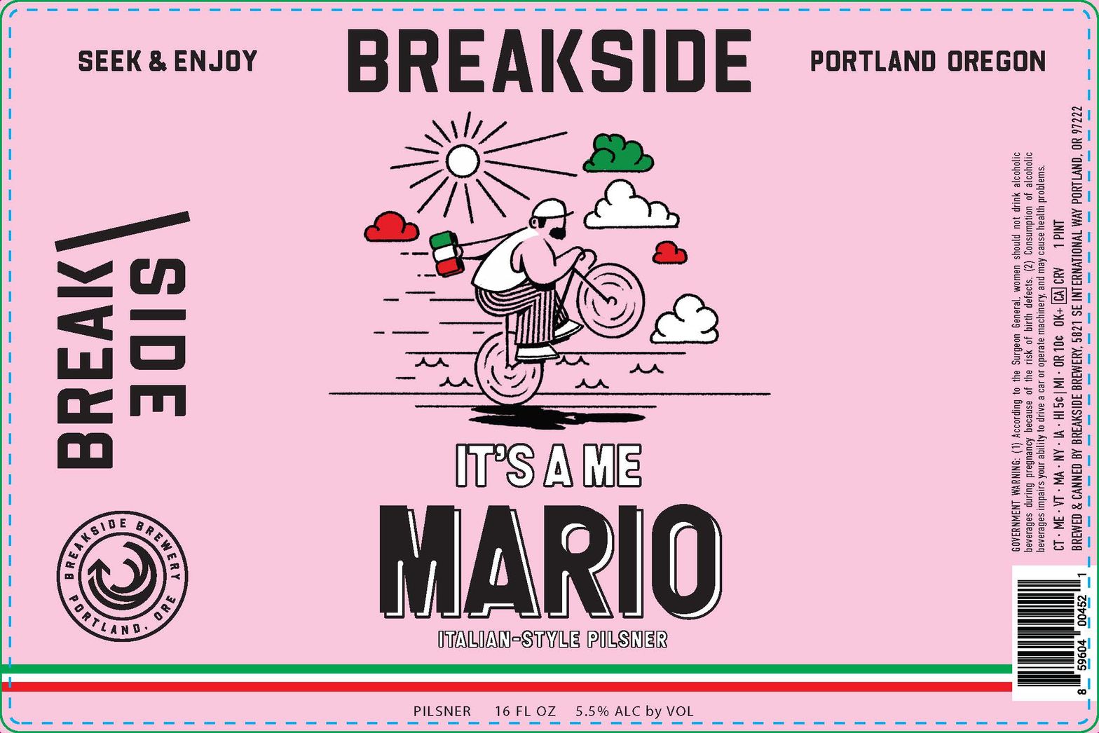 It's A Me Mario label