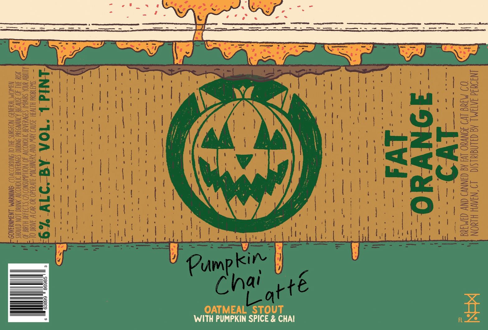 Pumpkin Chai Latté label